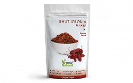 Holy Natural Bhut Jolokia Flakes Smoke Dried  Pack  15 grams
